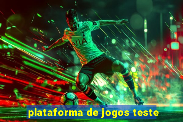 plataforma de jogos teste